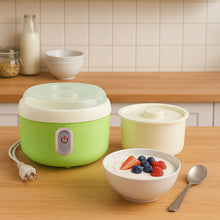 Green Electric Yogurt Maker used in all kinds of household and kitchen places for making yoghurt.