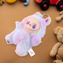 Light Purple Plush Toy Cartoon Keychain with Hook Colorful Light Purple Have a Seat Vinyl Plush Blind Box (1 Pc)