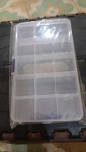 15-Grid Clear Plastic Jewelry Organizer Box with Dividers (1 Pc)