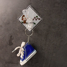 Cute Cartoon Print Transparent Wall Hook with Self-Adhesive Back (1 Pc)