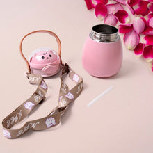 Stainless Steel Kitten / Bottle Vacuum Insulated Cup With Handle & Strap (700 ML)